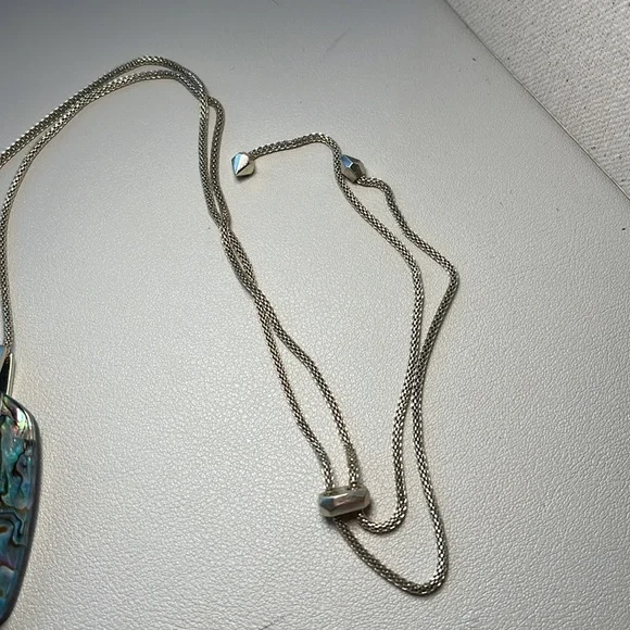 Kendra Scott Inez Abalone Shell Stone Necklace - Picture 4 of 5